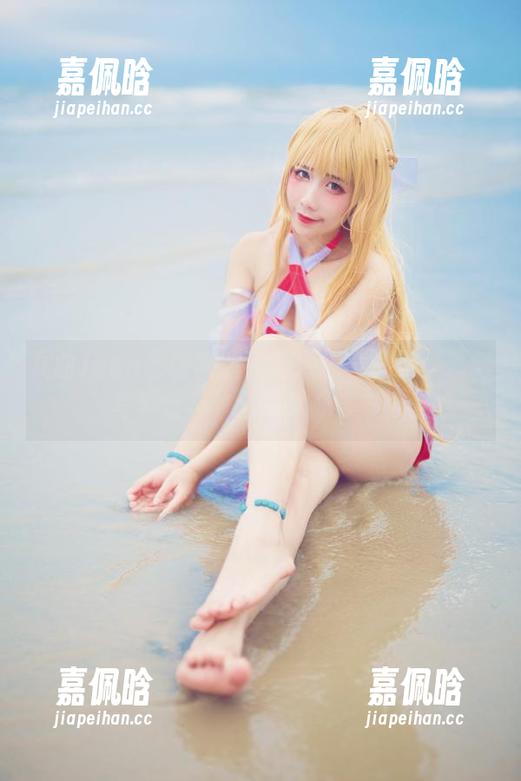 九曲Jean 九曲Jean与碧蓝航线的海边奇遇记:精彩写真合集,分享欢乐多多!